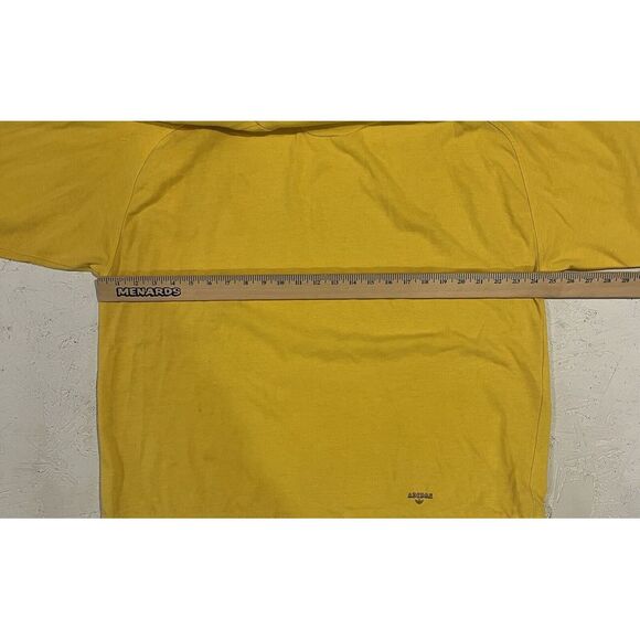 Vintage Adidas Long Sleeve Sweater Pullover Yellow Mens See Measurements - Picture 7 of 10